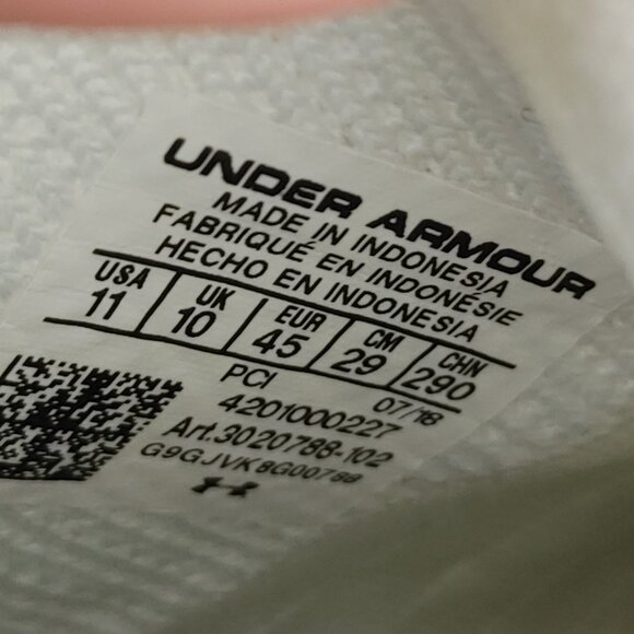 Under Armour Project The Rock 1 Delta Training Sneaker White/Black/Off White UA - Picture 6 of 10